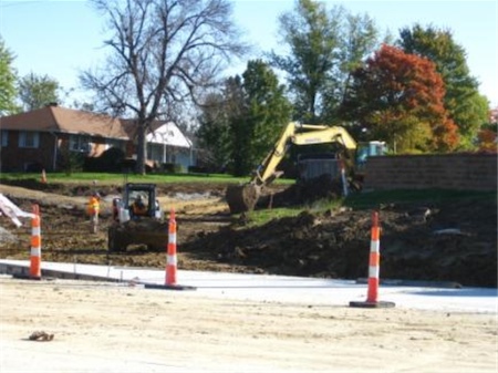 Figure 1:  Construction at the intersection of Smiley and Rangeline in Columbia, MO.